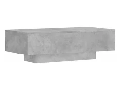 Mesa de centro | Mesa de apoio 100x49.5x31cm derivados de madeira cinza cimento^ Mesa De Centro