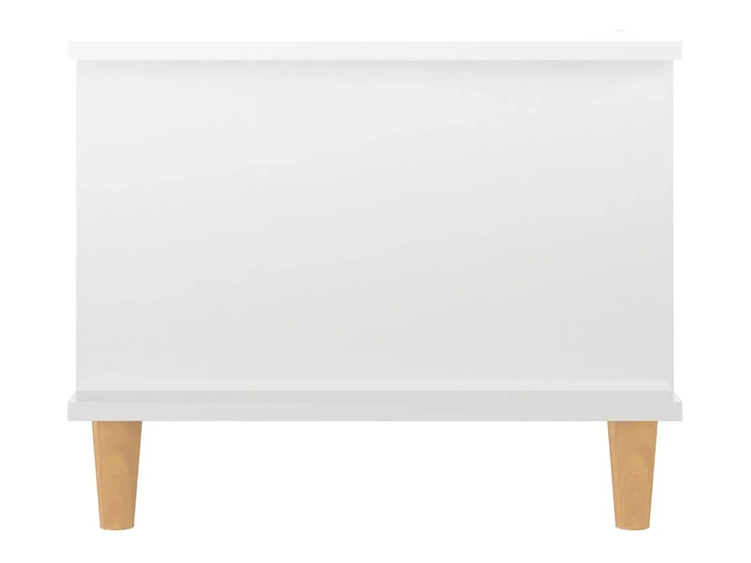 Mesa De Centro| Mesa de centro | Mesa de apoio 90x50x40 cm madeira processada brilhante Branco