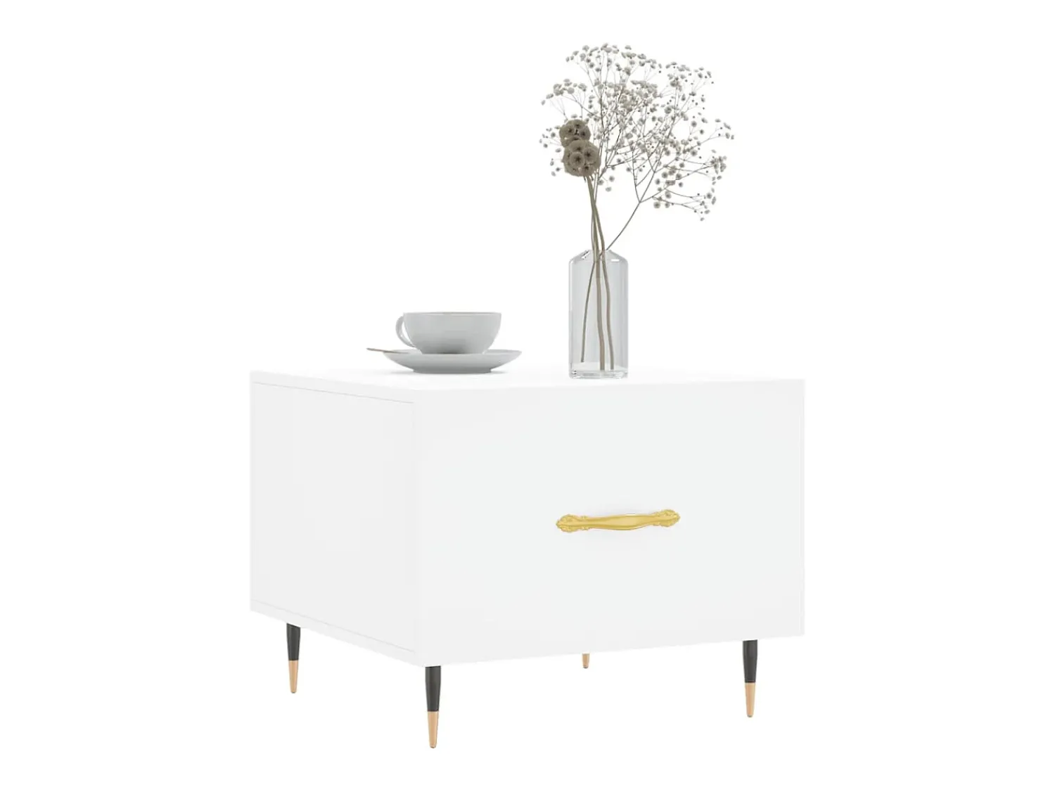 Mesa de centro | Mesa de apoio 50x50x40 cm derivados de madeira^ Mesa De Centro