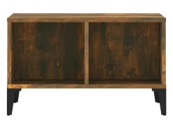 Best Mesa de centro | Mesa de apoio 60x50x36.5 cm derivados madeira carvalho fumado Castanho
