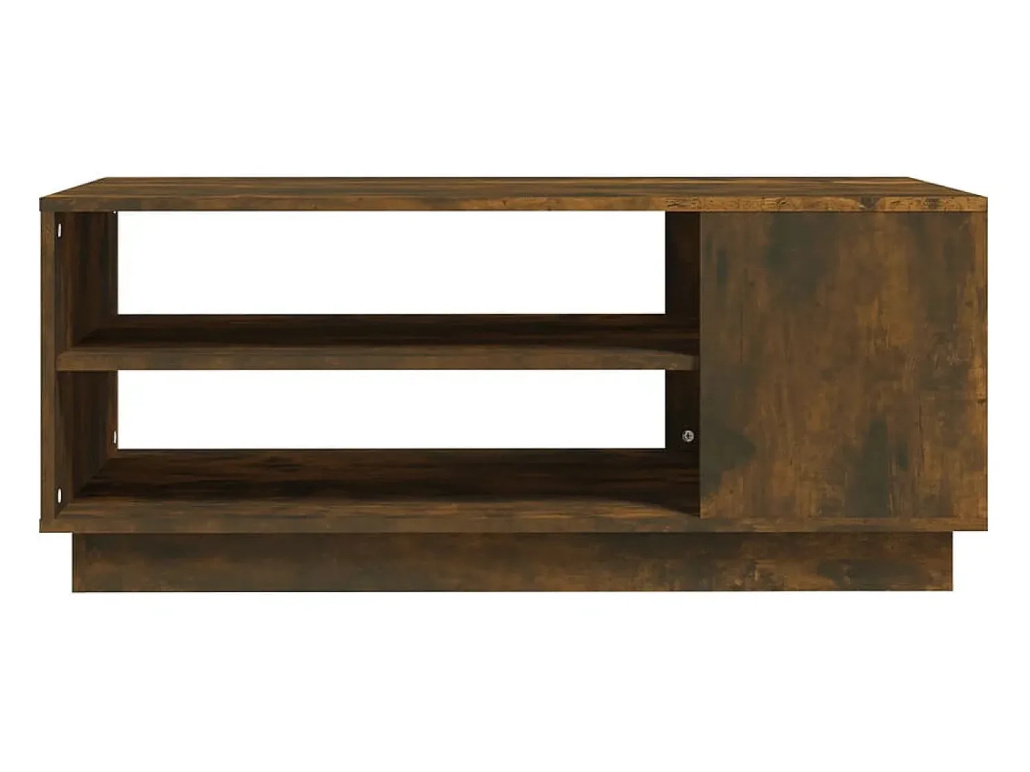 Mesa De Centro| Mesa de centro | Mesa de apoio 102x55x43 cm derivados madeira carvalho fumado Castanho