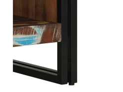Mesa De Centro* Mesa de centro | Mesa de apoio 50x50x38 cm madeira maciça recuperada Multicor