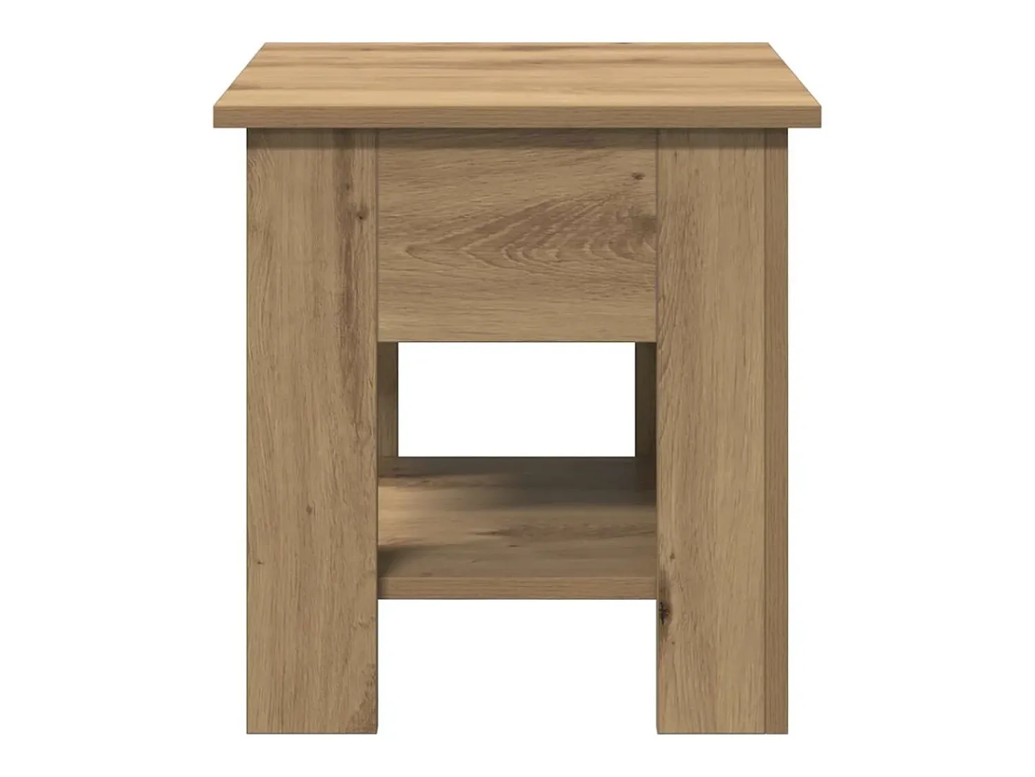 Mesa de centro | Mesa de apoio 40x40x42 cm deriv. madeira carvalho artisiano^ Mesa De Centro