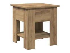 Mesa de centro | Mesa de apoio 40x40x42 cm deriv. madeira carvalho artisiano^ Mesa De Centro