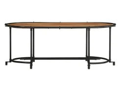 Outlet Mesa de centro | Mesa de apoio | Mesa de café 110x55x40 cm madeira de acácia maciça Castanho