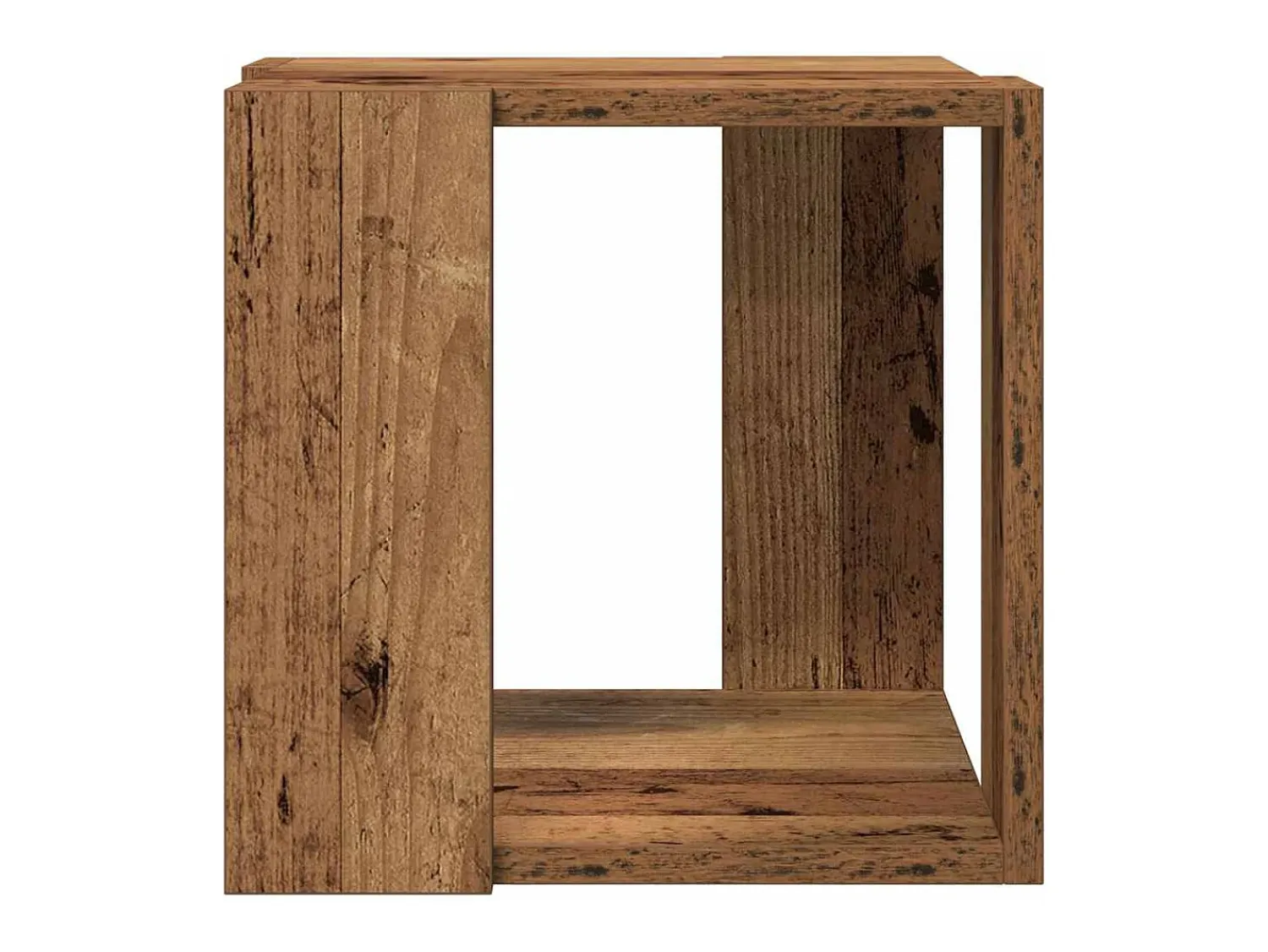 Mesa De Centro* Mesa de centro | Mesa de apoio Madeira antiga 32x32x30 cm Castanho