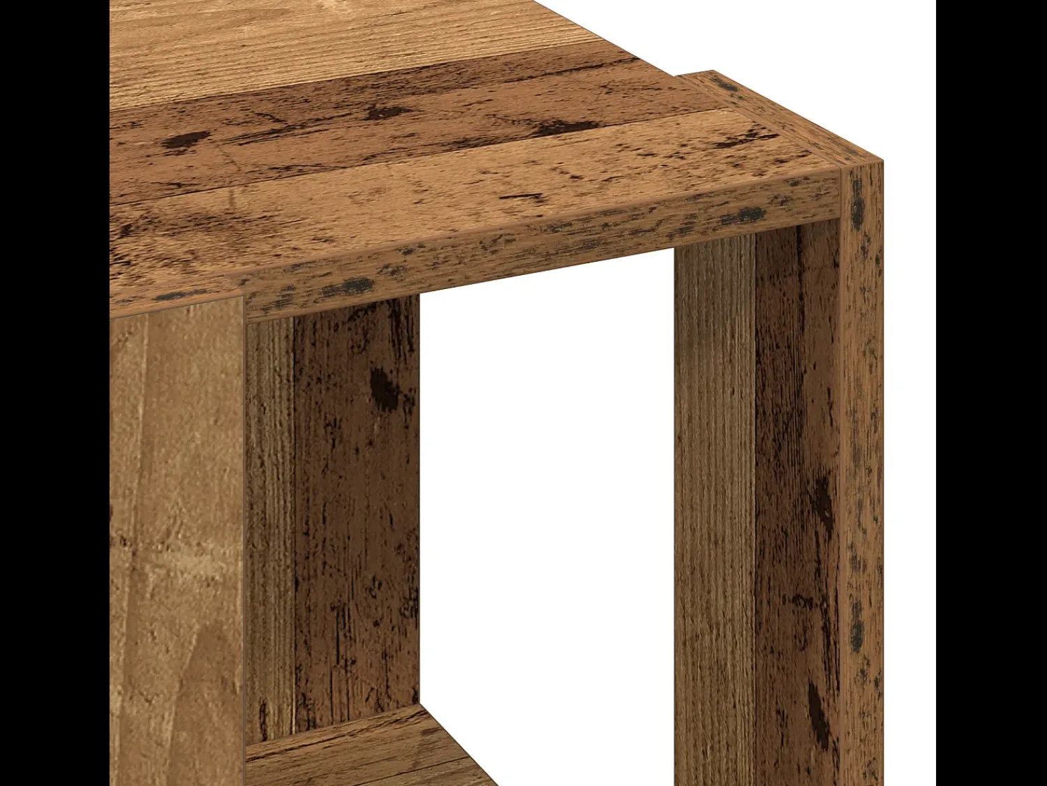 Mesa De Centro* Mesa de centro | Mesa de apoio Madeira antiga 32x32x30 cm Castanho
