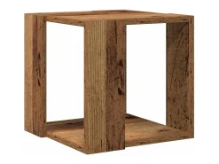 Mesa De Centro* Mesa de centro | Mesa de apoio Madeira antiga 32x32x30 cm Castanho
