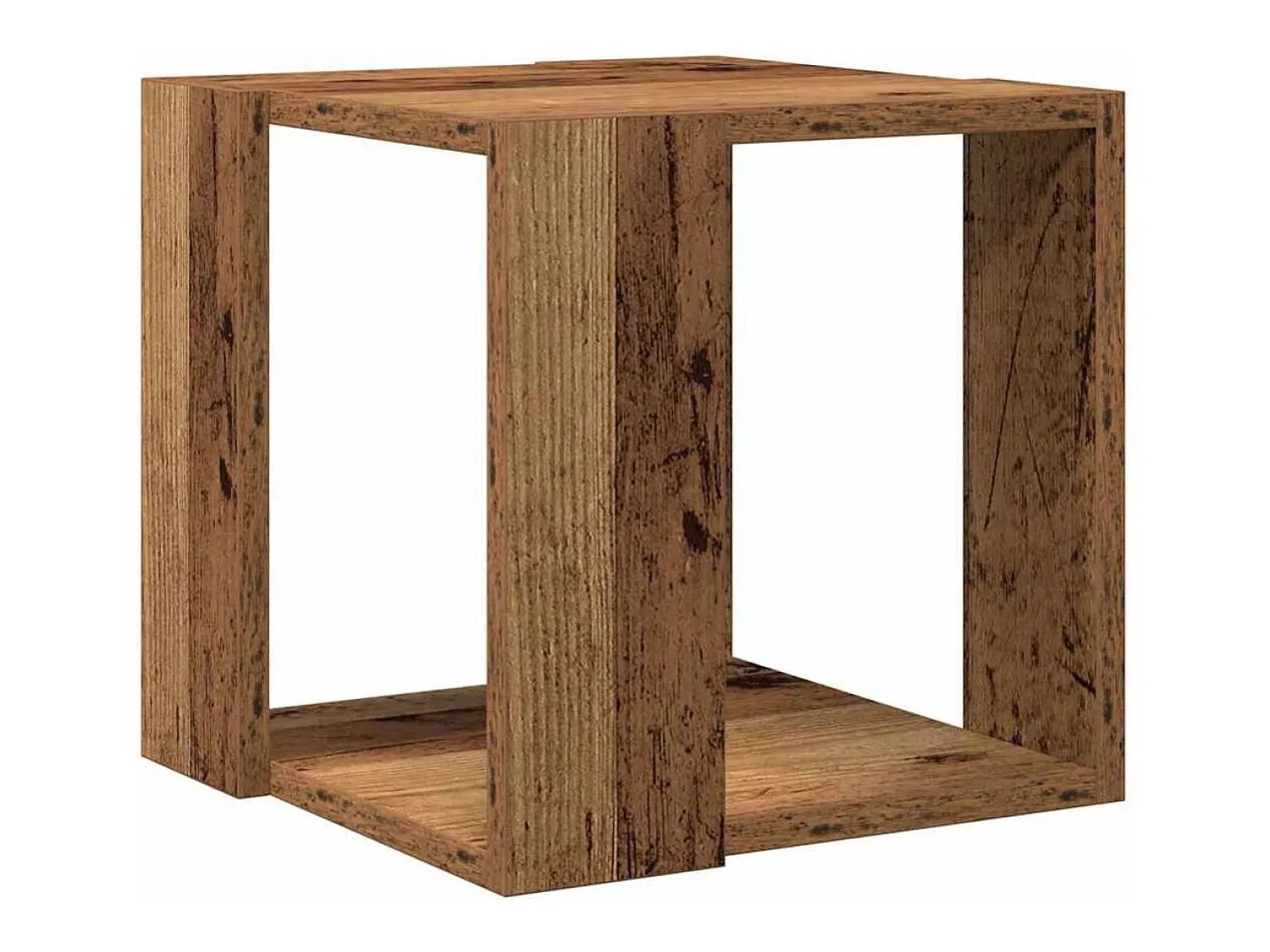 Mesa De Centro* Mesa de centro | Mesa de apoio Madeira antiga 32x32x30 cm Castanho