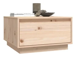 Mesa De Centro| Mesa de centro | Mesa de apoio | Mesa de café 55x56x32 cm pinho maciço Castanho