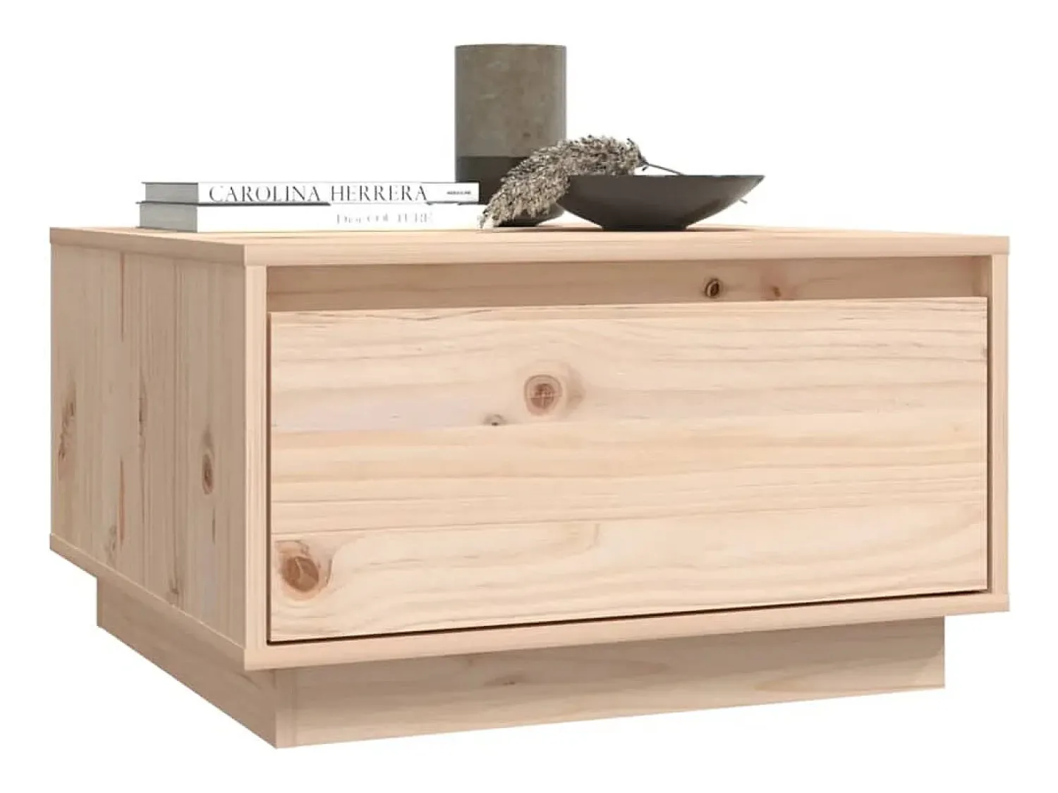 Mesa De Centro| Mesa de centro | Mesa de apoio | Mesa de café 55x56x32 cm pinho maciço Castanho
