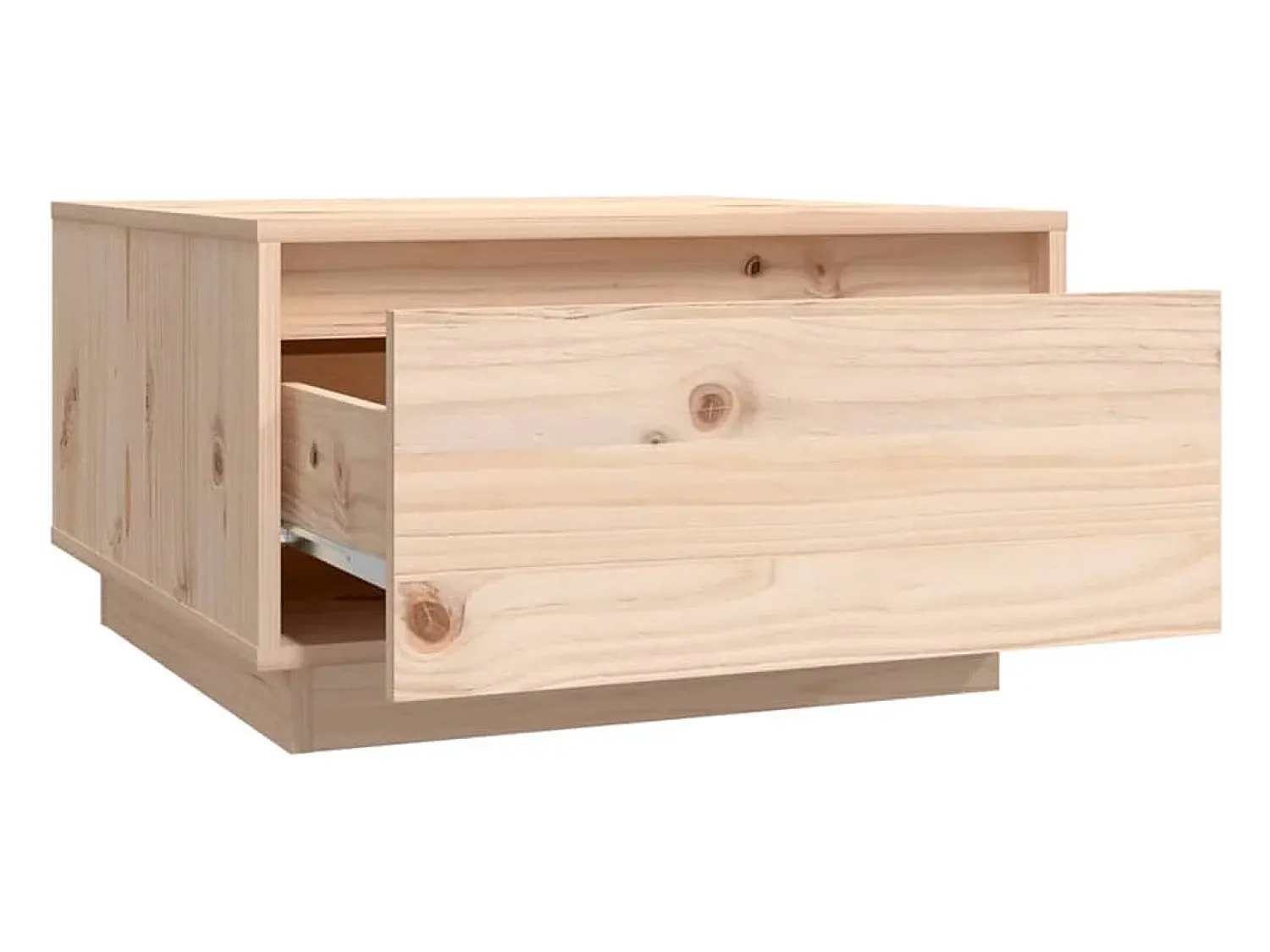 Mesa De Centro| Mesa de centro | Mesa de apoio | Mesa de café 55x56x32 cm pinho maciço Castanho