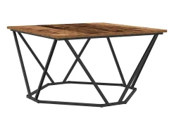 Mesa De Centro| Mesa de centro | Mesa de apoio Madeira antiga 80x80x45 cm Castanho
