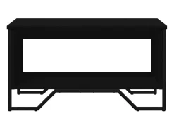 Online Mesa de centro | Mesa de apoio 75x51x40 cm derivados de madeira Preto