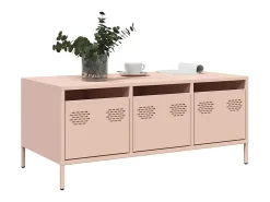 Discount Mesa de centro | Mesa de apoio 101.5x50x43.5 cm aço laminado a frio Rosa