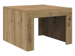 Mesa De Centro* Mesa de centro | Mesa de apoio carvalho artisiano Madeira processada Castanho