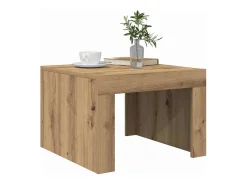 Mesa De Centro* Mesa de centro | Mesa de apoio carvalho artisiano Madeira processada Castanho