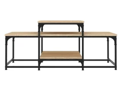Mesa de centro | Mesa de apoio 102x60x45cm derivados de madeira carvalho sonoma^ Mesa De Centro