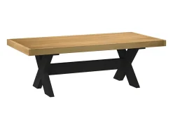 Clearance Mesa de centro | Mesa de apoio NOAIN pernas em forma dex120x60x40 cm Castanho