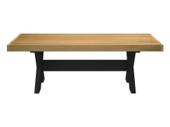 Clearance Mesa de centro | Mesa de apoio NOAIN pernas em forma dex120x60x40 cm Castanho