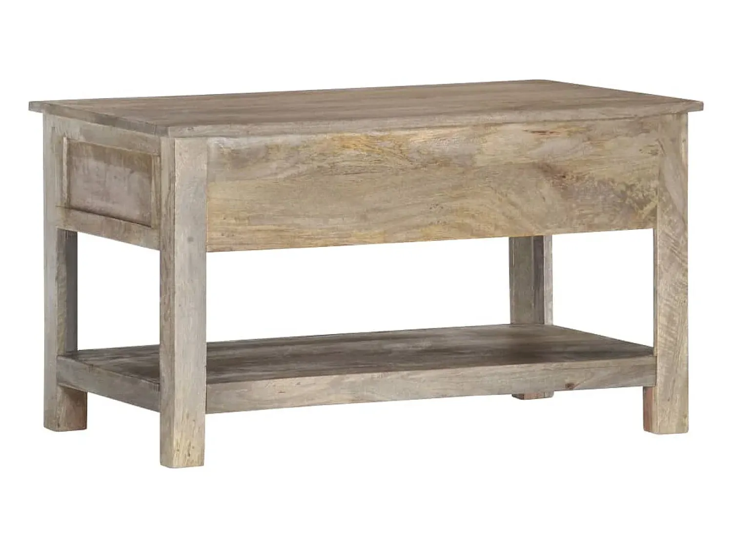 Mesa de centro | Mesa de apoio | Mesa de café 82x52x47 cm madeira de mangueira maciça^ Mesa De Centro