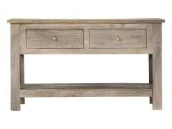 Mesa de centro | Mesa de apoio | Mesa de café 82x52x47 cm madeira de mangueira maciça^ Mesa De Centro