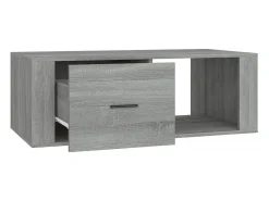 Mesa De Centro| Mesa de centro | Mesa de apoio 100x50.5x35 cm derivados de madeira cinza sonoma Cinzento