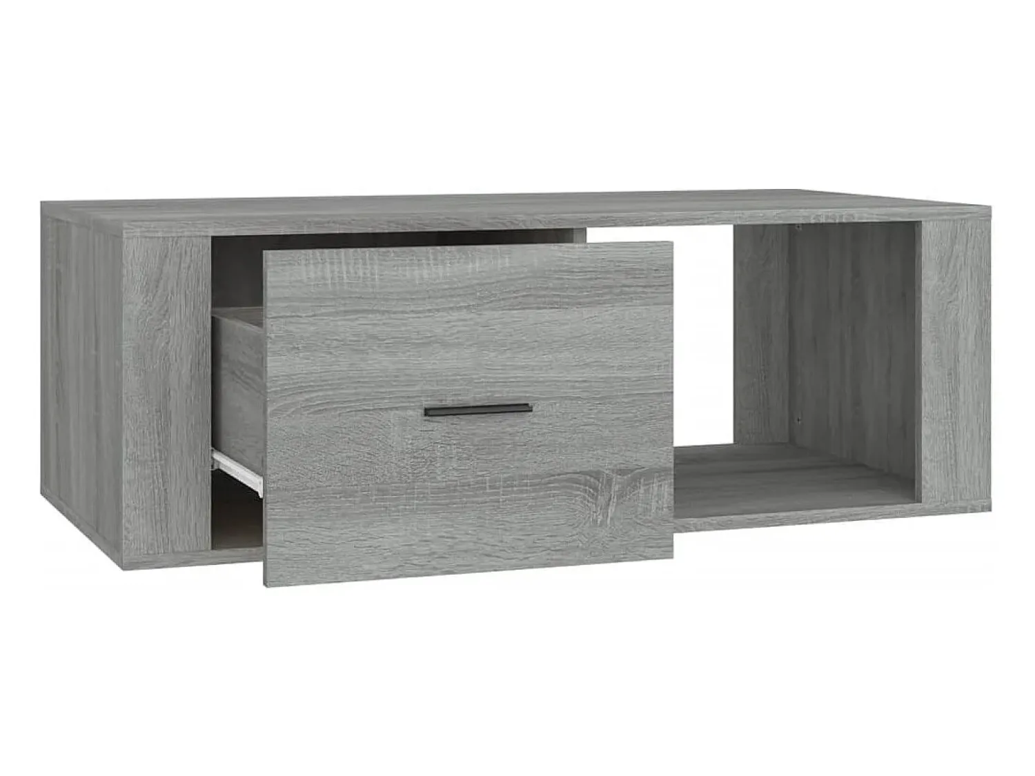 Mesa De Centro| Mesa de centro | Mesa de apoio 100x50.5x35 cm derivados de madeira cinza sonoma Cinzento