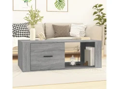 Mesa De Centro| Mesa de centro | Mesa de apoio 100x50.5x35 cm derivados de madeira cinza sonoma Cinzento