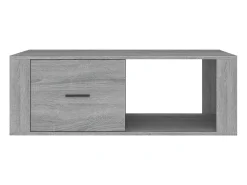 Mesa De Centro| Mesa de centro | Mesa de apoio 100x50.5x35 cm derivados de madeira cinza sonoma Cinzento