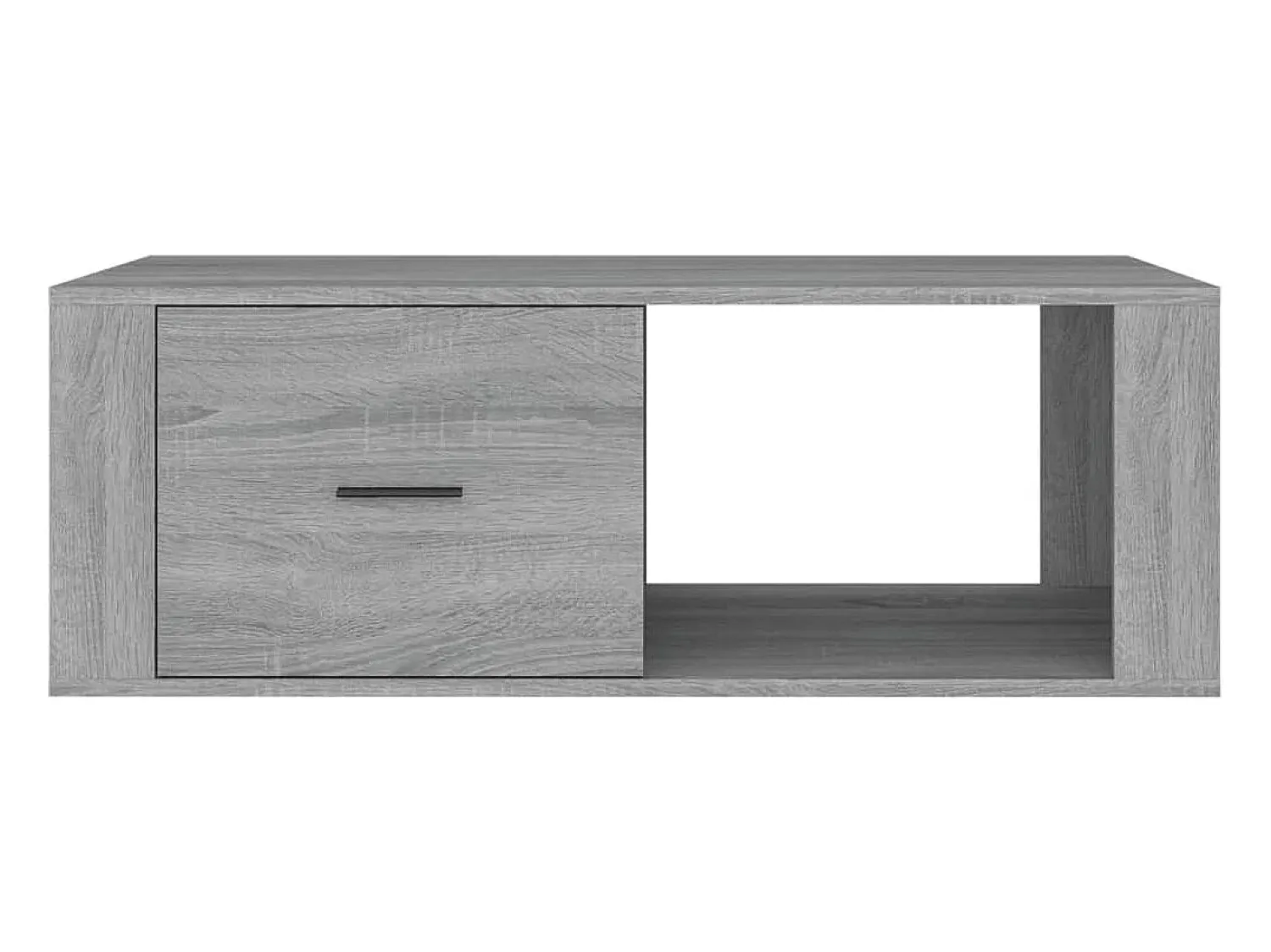 Mesa De Centro| Mesa de centro | Mesa de apoio 100x50.5x35 cm derivados de madeira cinza sonoma Cinzento
