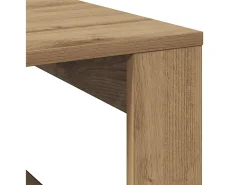 Mesa de centro | Mesa de apoio 100x100x35 cm derivados madeira carvalho artisiano^ Mesa De Centro