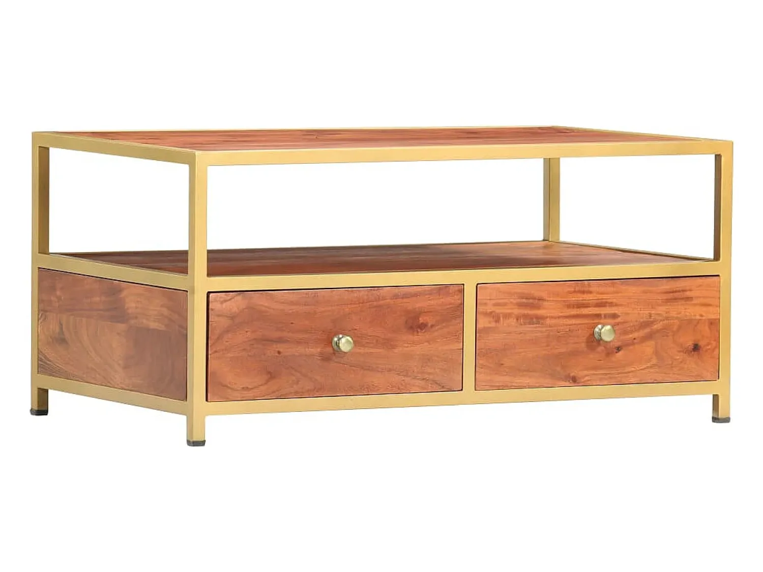 Mesa de centro | Mesa de apoio | Mesa de café 90x50x40 cm madeira de acácia maciça^ Mesa De Centro