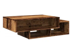 Mesa De Centro* Mesa de centro | Mesa de apoio 105x55x32 cm deriv. de madeira madeira velha Castanho