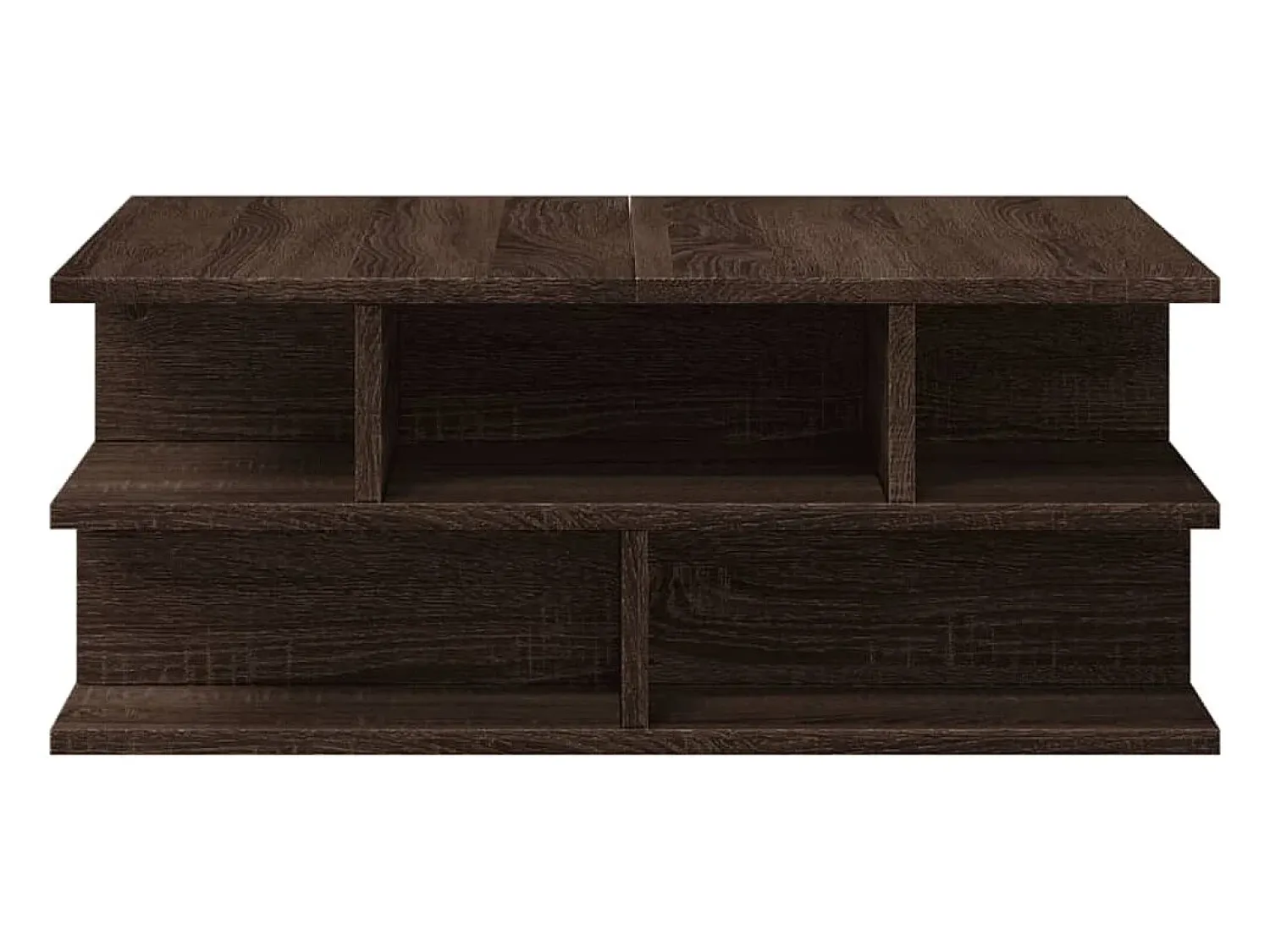 Mesa De Centro| Mesa de centro | Mesa de apoio 70x70x29 cm derivados madeira carvalho Castanho