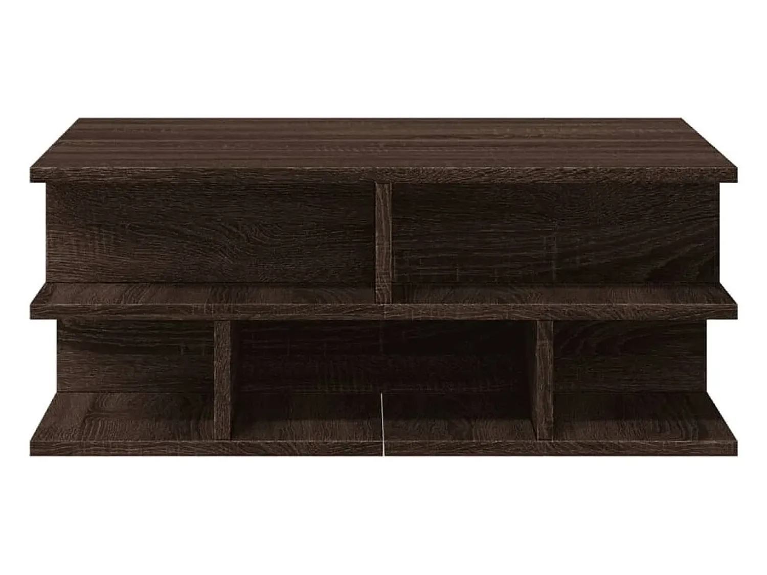 Mesa De Centro| Mesa de centro | Mesa de apoio 70x70x29 cm derivados madeira carvalho Castanho