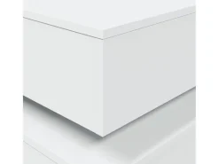 Mesa De Centro* Mesa de centro | Mesa de apoio com luzes LED 50x50x40 cm Branco