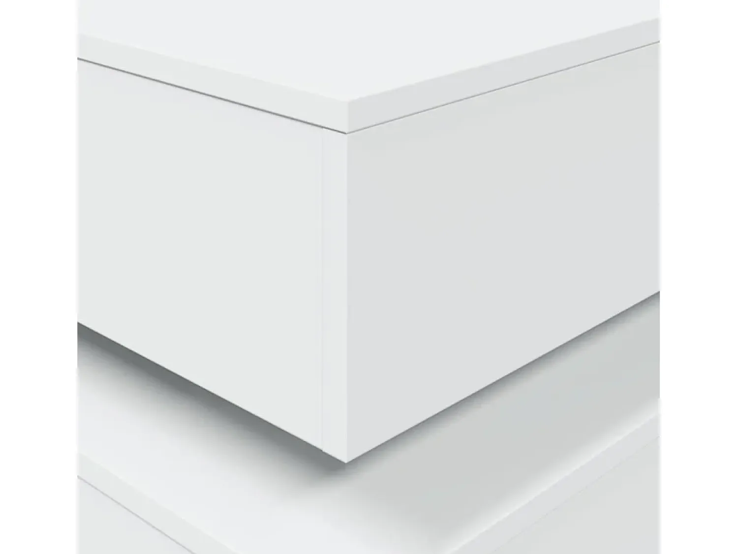 Mesa De Centro* Mesa de centro | Mesa de apoio com luzes LED 50x50x40 cm Branco
