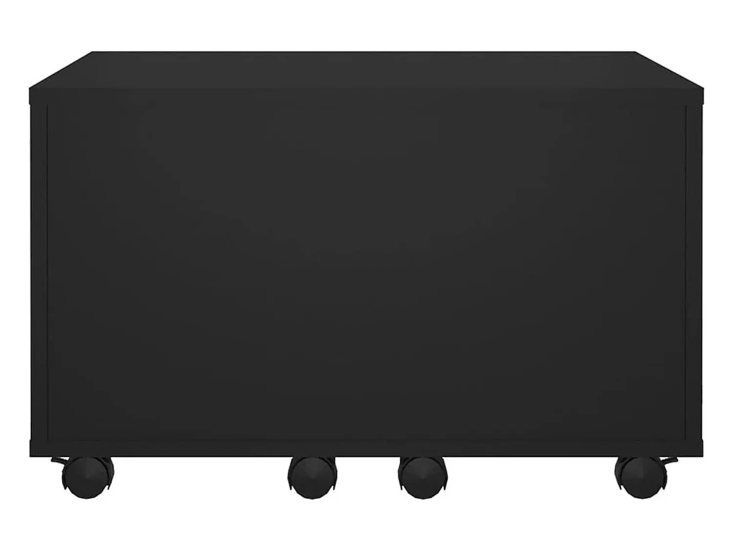 Mesa De Centro* Mesa de centro | Mesa de apoio 60x60x38 cm derivados de madeira Preto