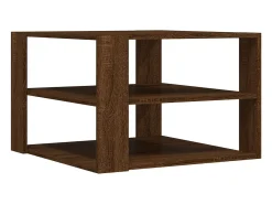 Mesa de centro | Mesa de apoio 59.5x59.5x40cm derivados madeira carvalho^ Mesa De Centro