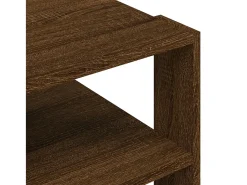Mesa de centro | Mesa de apoio 59.5x59.5x40cm derivados madeira carvalho^ Mesa De Centro