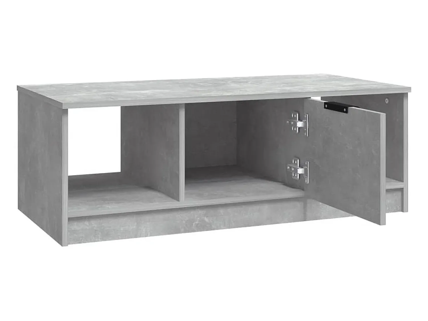 Online Mesa de centro | Mesa de apoio 102x50x36 madeira processada cinza cimento Cinzento