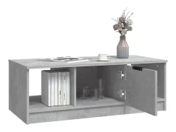 Online Mesa de centro | Mesa de apoio 102x50x36 madeira processada cinza cimento Cinzento