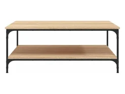 Mesa de centro | Mesa de apoio 100x100x40 cm derivados madeira carvalho sonoma^ Mesa De Centro