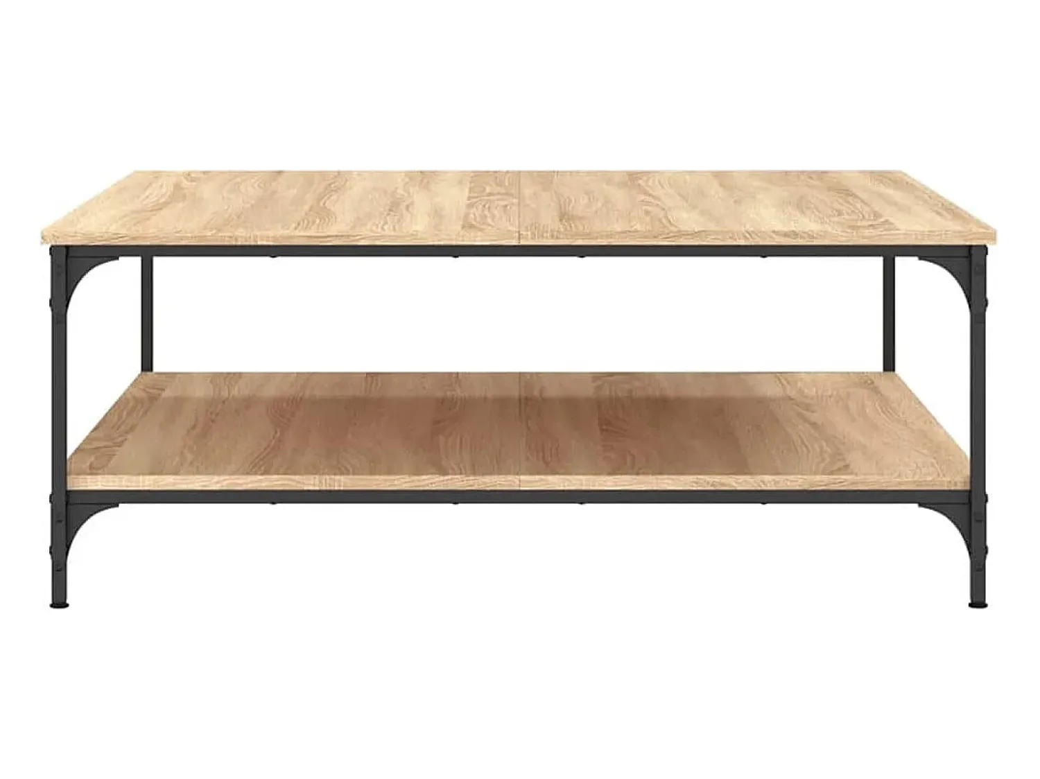 Mesa de centro | Mesa de apoio 100x100x40 cm derivados madeira carvalho sonoma^ Mesa De Centro