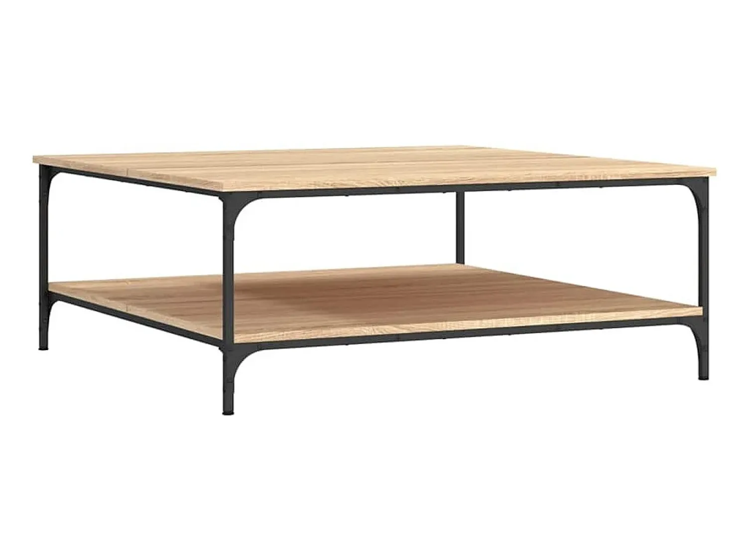 Mesa de centro | Mesa de apoio 100x100x40 cm derivados madeira carvalho sonoma^ Mesa De Centro