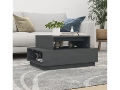 Mesa de centro | Mesa de apoio 80x55x40.5 cm madeira de pinho maciça^ Mesa De Centro
