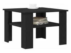 Mesa De Centro| Mesa de centro | Mesa de apoio Carvalho 60x60x42 cm Preto