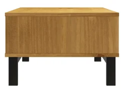 Sale Mesa de centro | Mesa de apoio FLAM 100x50x32.5 cm madeira de pinho maciça Castanho