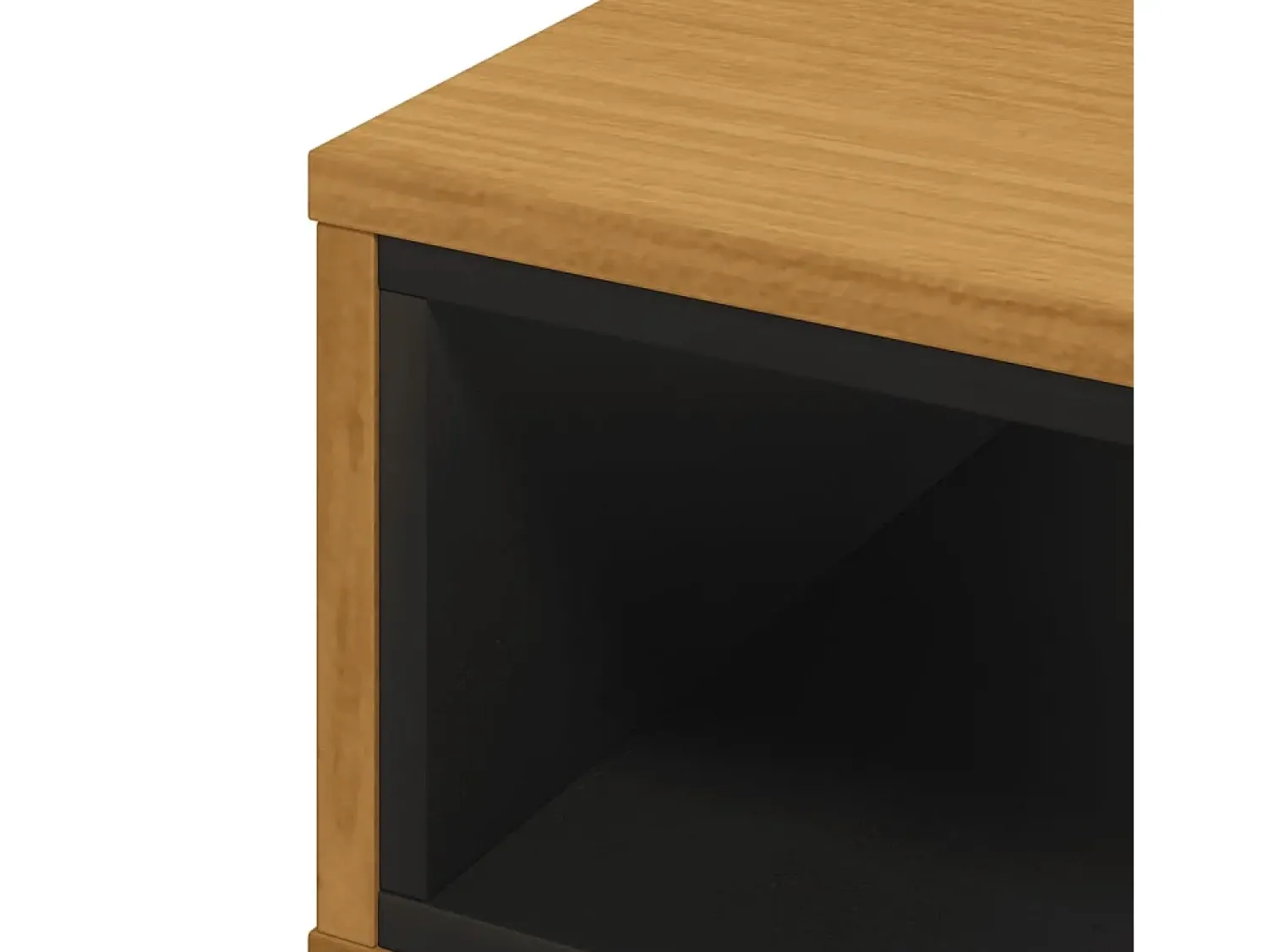 Sale Mesa de centro | Mesa de apoio FLAM 100x50x32.5 cm madeira de pinho maciça Castanho